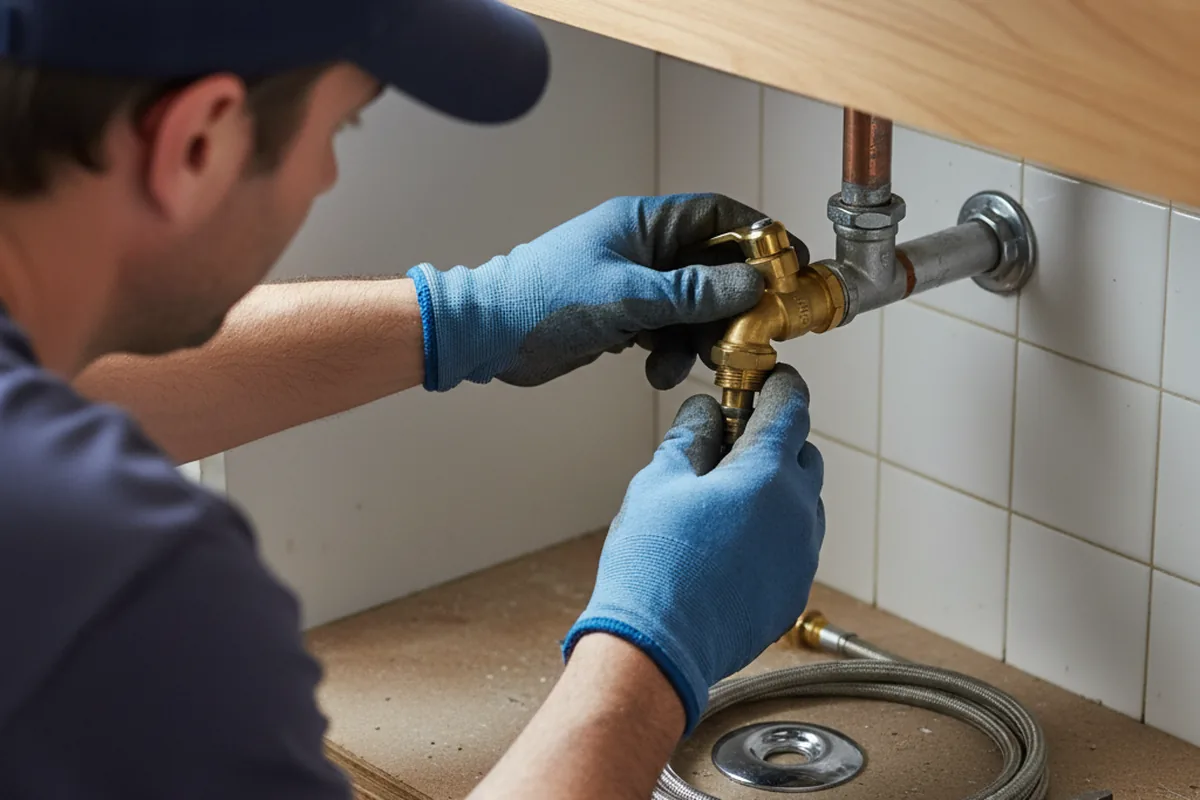 Shutoff valve and fitting work during Faucet and Fixture Repair in Cross Plains